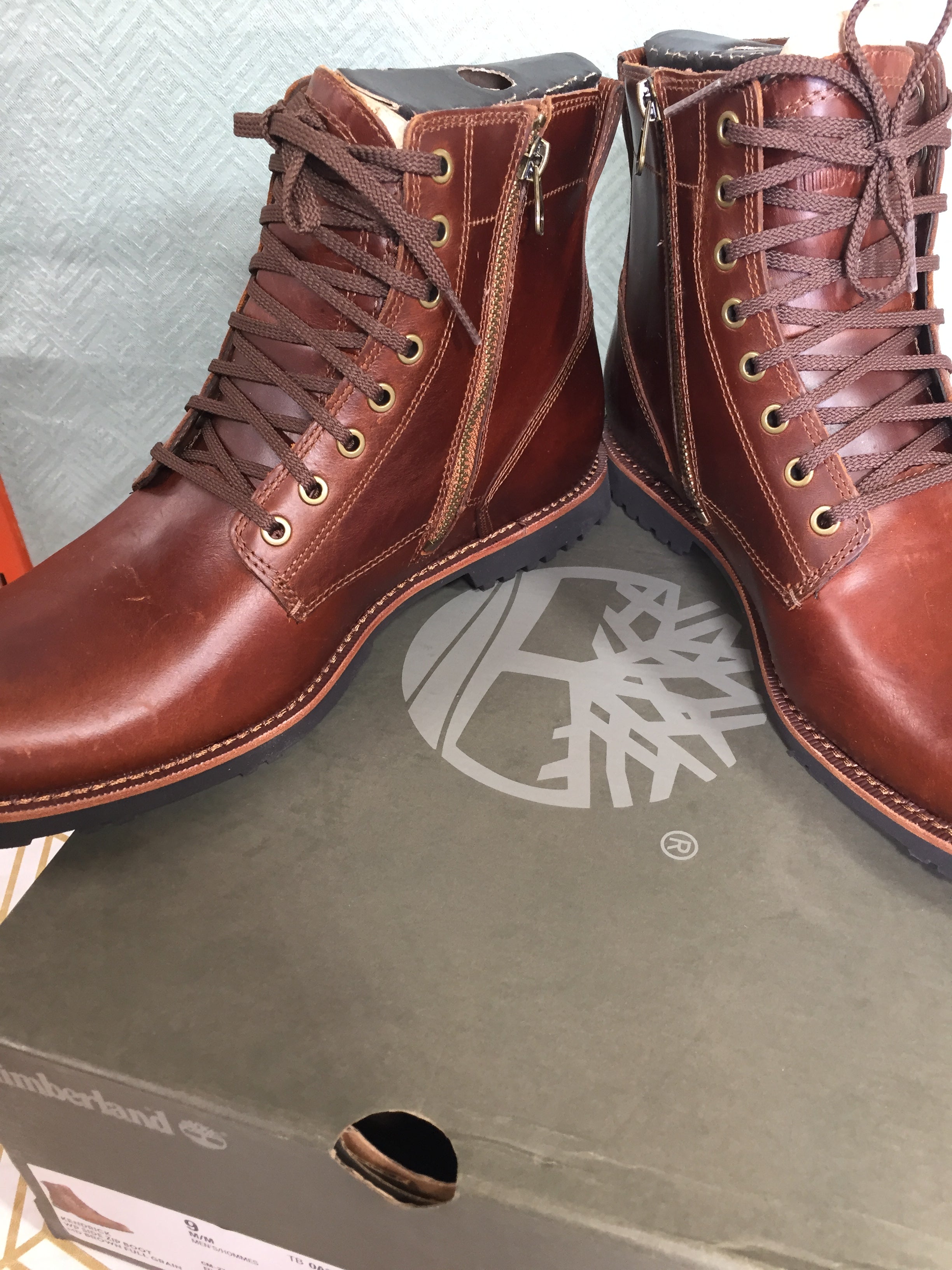 Timberland Men's Kendrick Side Zip Waterproof Boot - Brown - US Men's 9 M/M (7861591998702)